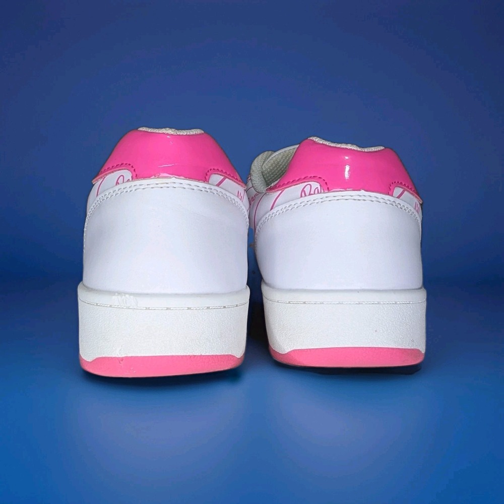 Barbie Womens Sneakers Size 8 Pink Yellow White Lace Up Y2K Barbiecore Shoes - Picture 4 of 11